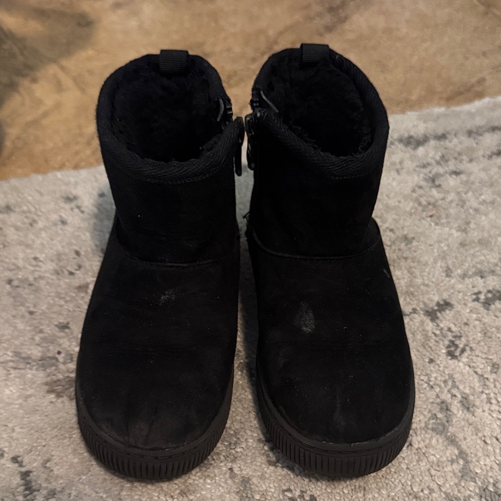 Cat & Jack Black Kids Boots